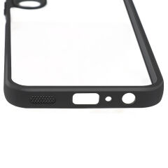 Samsung Galaxy A15 Kılıf Kamera Korumalı Şeffaf Arka Yüzey New Roll Kapak