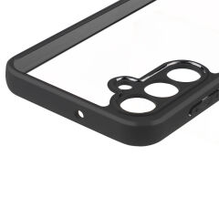 Samsung Galaxy A15 Kılıf Kamera Korumalı Şeffaf Arka Yüzey New Roll Kapak