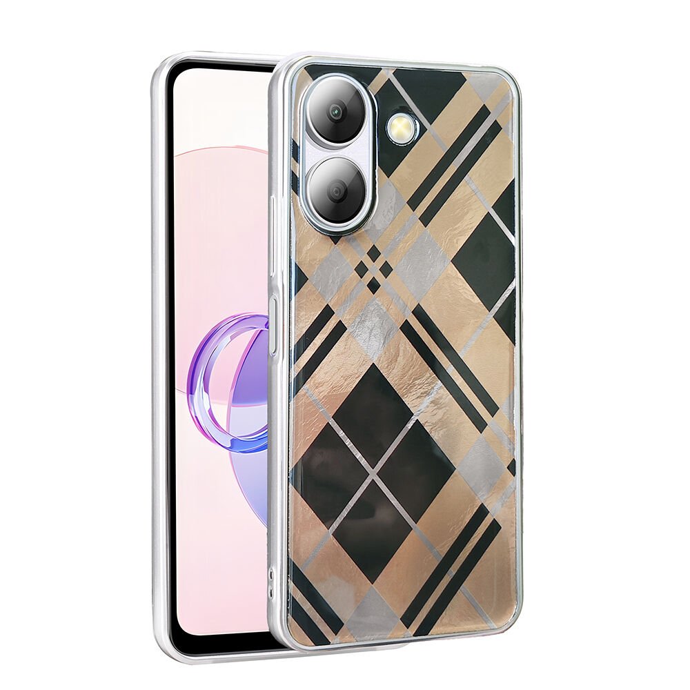 Xiaomi Poco C65 Kılıf Desenli Mep Kapak Geometrik