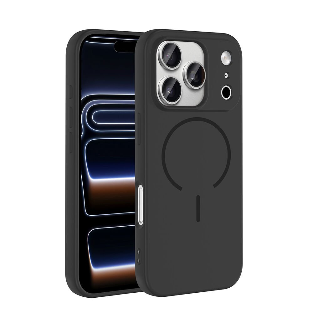 iPhone 17 Pro Kılıf Meta Lansman M-Safe Kamera Korumalı içi Kadife Yumuşak Renkli Süet Silikon