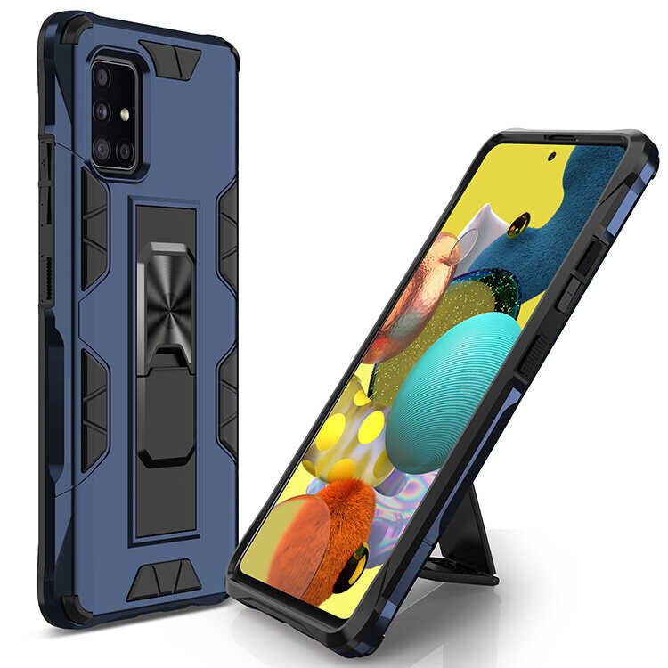 Samsung Galaxy A71 Kılıf Volve Kapak Lacivert