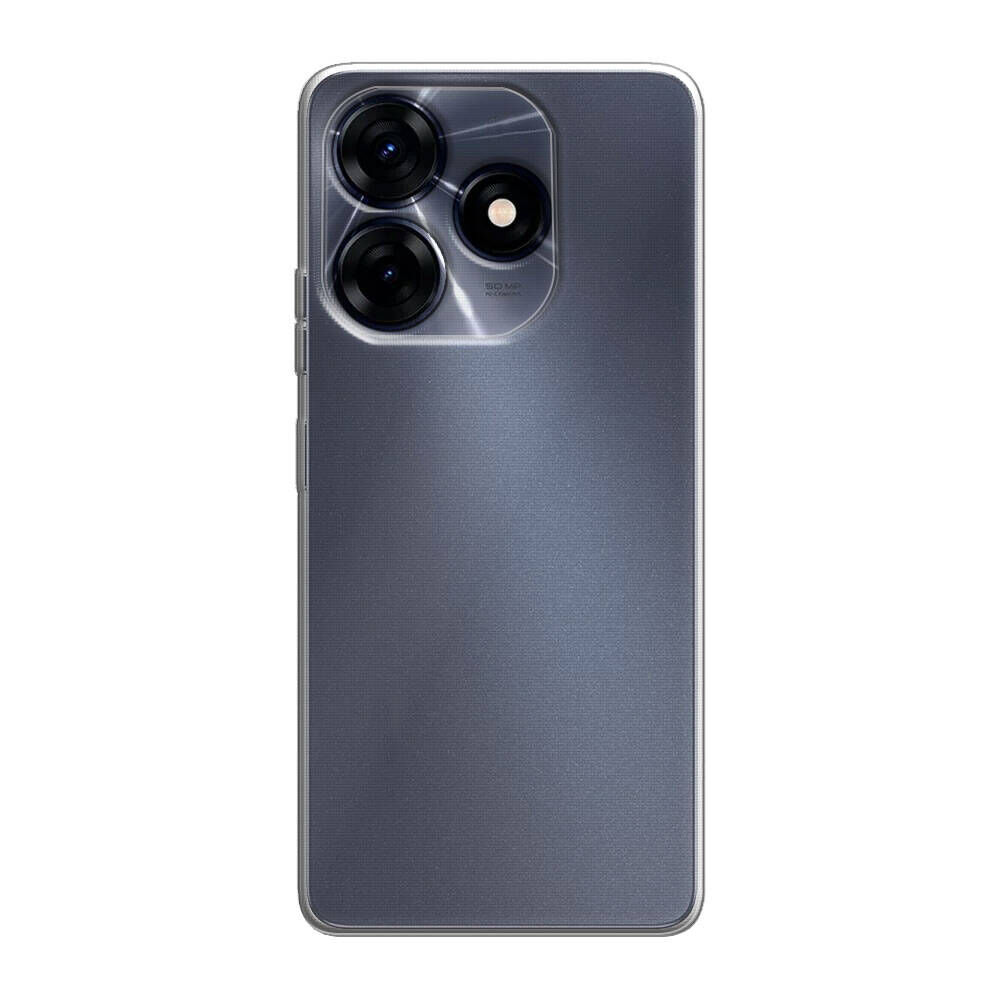 Tecno Spark 10C Kılıf Kamera Korumali Süper Silikon Kapak Renksiz