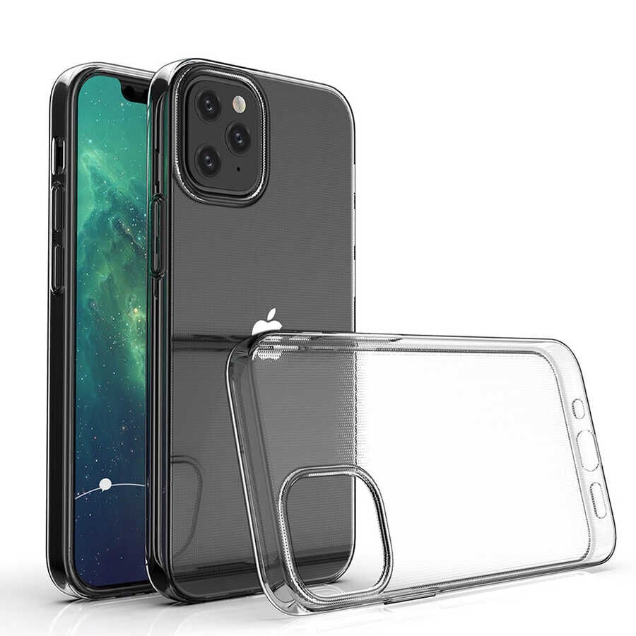 iPhone 12 Mini Kılıf Süper Silikon Kapak Renksiz
