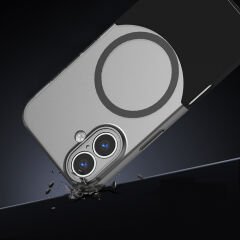 iPhone 16 Kablosuz Şarj Destekli Kılıf Mıknatıslı Duble Kapak