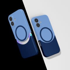 iPhone 16 Kablosuz Şarj Destekli Kılıf Mıknatıslı Duble Kapak
