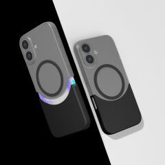 iPhone 16 Kablosuz Şarj Destekli Kılıf Mıknatıslı Duble Kapak