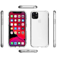 iPhone 12 Mini Kılıf Nitro Anti Shock Darbe Emici Köşe Korumalı Şeffaf Silikon Kapak