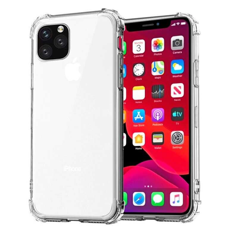 iPhone 12 Mini Kılıf Nitro Anti Shock Darbe Emici Köşe Korumalı Şeffaf Silikon Kapak