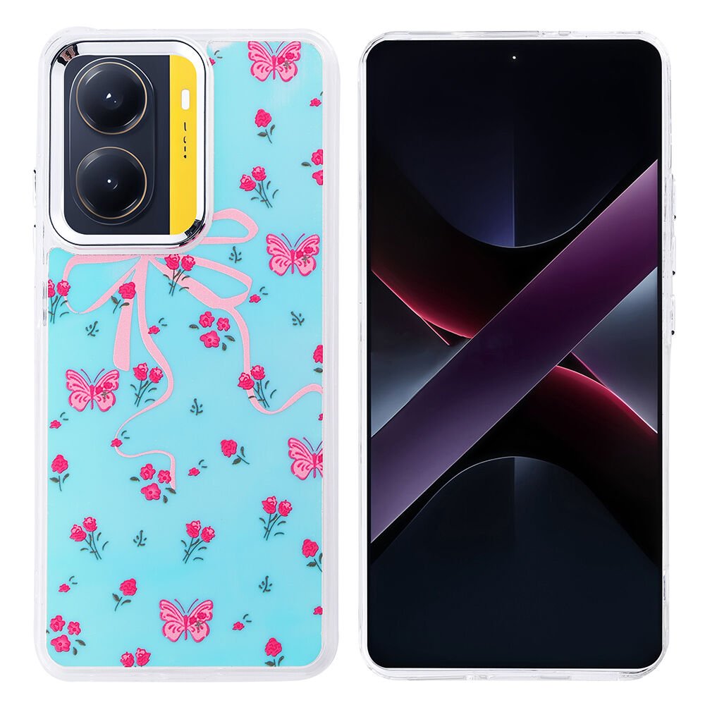 Xiaomi Poco X7 Pro Kılıf Airbag Tasarımlı Hadra Kapak Kelebek