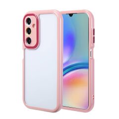 Samsung Galaxy A05S Kılıf Kamera Korumalı Renkli Kenar ve Çerçeve Tasarımlı Vitamin Kapak Mürdüm