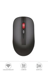 Mouse Çift Modlu Sessiz Kablosuz Fare TM18 Siyah