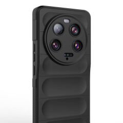 Xiaomi Mi 13 Ultra Kılıf Esnek TPU Oyuklu Arka Yüzey Tasarımlı Etnik Silikon Kapak
