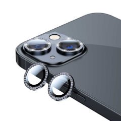 iPhone 13 Mini CL-06 Kamera Lens Koruyucu Siyah