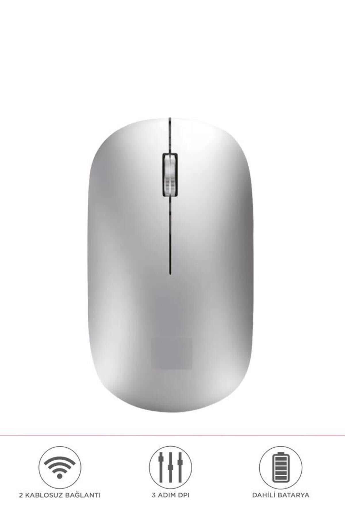 Mouse Çift Modlu Bluetooth + Usb Şarjli Sessiz Kablosuz Fare TM19