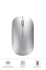 Mouse Çift Modlu Bluetooth + Usb Şarjli Sessiz Kablosuz Fare TM19