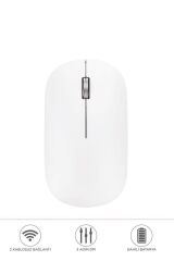 Mouse Çift Modlu Bluetooth + Usb Şarjli Sessiz Kablosuz Fare TM19