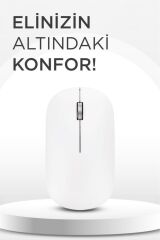 Mouse Çift Modlu Bluetooth + Usb Şarjli Sessiz Kablosuz Fare TM19