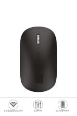Mouse Çift Modlu Bluetooth + Usb Şarjli Sessiz Kablosuz Fare TM19