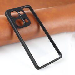 Xiaomi Redmi Note 13 Pro 4G Kılıf Kamera Korumalı Şeffaf Arka Yüzey New Roll Kapak