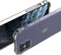 iPhone 12 Pro Kılıf Nitro Anti Shock Darbe Emici Köşe Korumalı Şeffaf Silikon Kapak