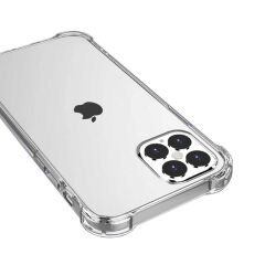 iPhone 12 Pro Kılıf Nitro Anti Shock Darbe Emici Köşe Korumalı Şeffaf Silikon Kapak