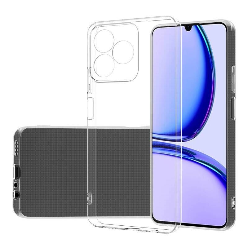 Realme C53 Kılıf Kamera Korumali Süper Silikon Kapak Renksiz