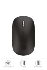 Mouse Çift Modlu Bluetooth + Usb Şarjli Sessiz Kablosuz Fare TM19 Siyah