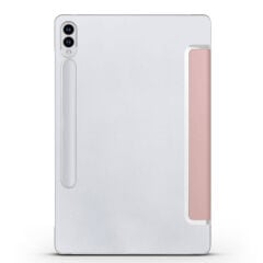 Samsung Galaxy Tab S9 FE Plus Smart Cover Standlı 1-1 Kılıf Rose Gold