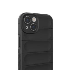 iPhone 14 Kılıf Esnek TPU Oyuklu Arka Yüzey Tasarımlı Etnik Silikon Kapak