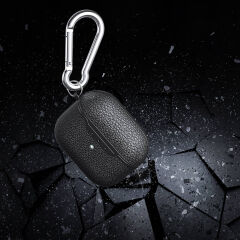 Airpods 4 Kılıf Airbag 03 Silikon Siyah