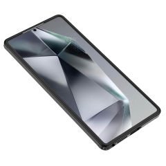 Samsung Galaxy S25 Ultra Kılıf Kamera Korumalı Şeffaf Arka Yüzey New Roll Kapak