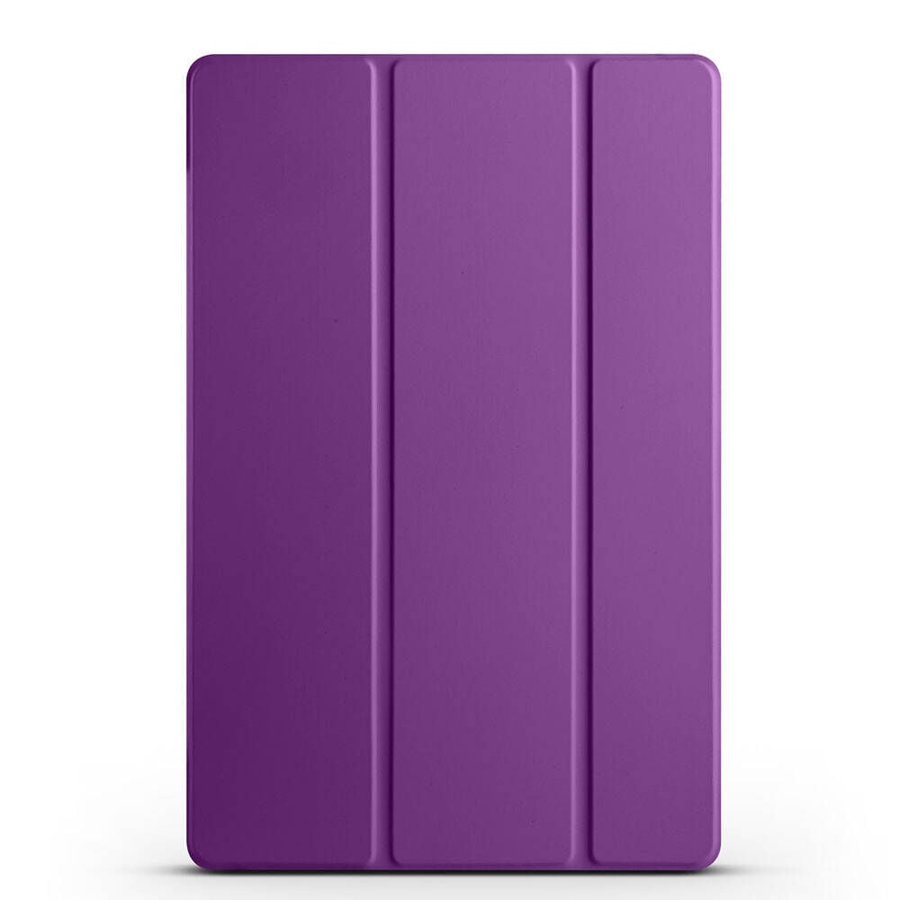 Samsung Galaxy Tab S9 FE Plus Smart Cover Standlı 1-1 Kılıf Mor