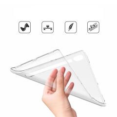 Samsung Galaxy Tab S9 Ultra SM-X910 Kılıf Tablet Süper Silikon Kapak Renksiz