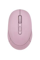 Mouse Bluetooth + Usb Çift Modlu Şarjli Sessiz Kablosuz Fare TM17 Pembe