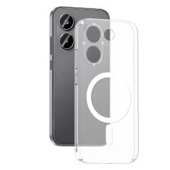 Xiaomi Poco X8 Pro Uyumlu Kamera Korumalı MagSafe Şarj Özellikli Şeffaf Sararmaz London Sert Plastik Kapak
