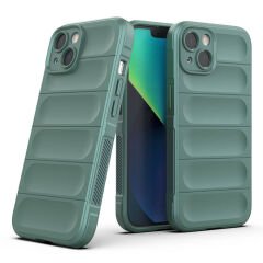 iPhone 13 Kılıf Esnek TPU Oyuklu Arka Yüzey Tasarımlı Etnik Silikon Kapak