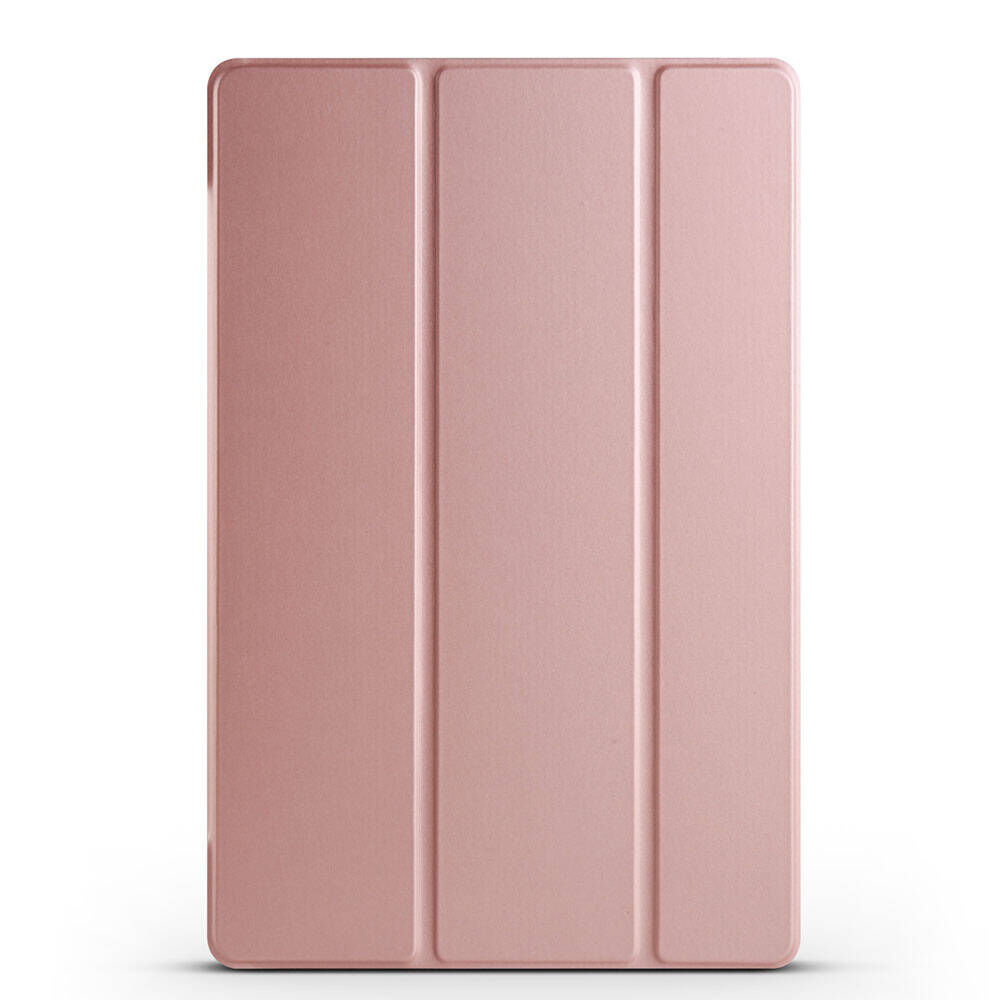 Samsung Galaxy Tab S9 FE Plus Smart Cover Standlı 1-1 Kılıf Rose Gold