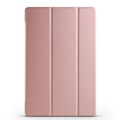 Samsung Galaxy Tab S9 FE Plus Smart Cover Standlı 1-1 Kılıf Rose Gold