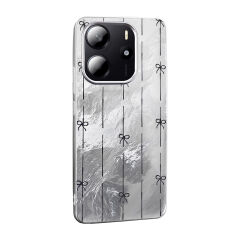 Xiaomi Redmi Note 14 5G Kılıf Desenli Mep Kapak Gold Leopar
