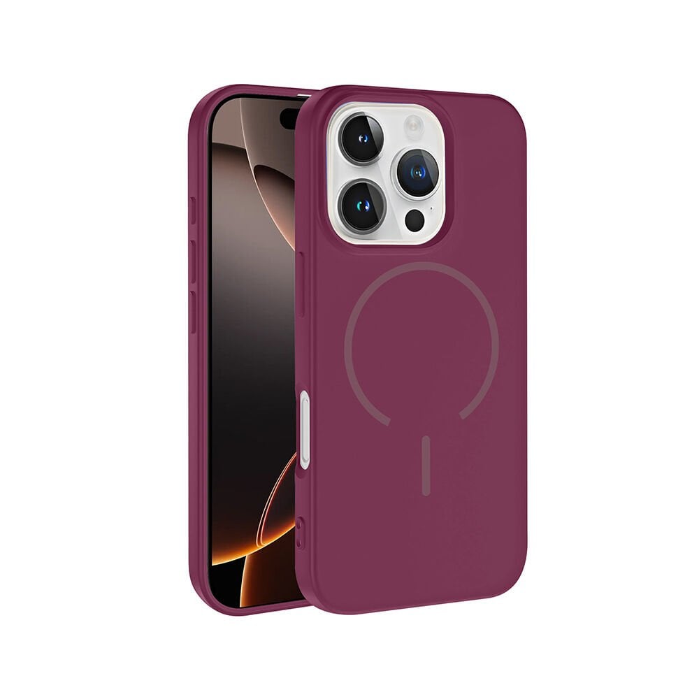 iPhone 16 Pro Max Kılıf Meta Lansman M-Safe Kamera Korumalı içi Kadife Yumuşak Renkli Süet Silikon