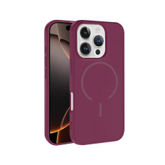 iPhone 16 Pro Max Kılıf Meta Lansman M-Safe Kamera Korumalı içi Kadife Yumuşak Renkli Süet Silikon