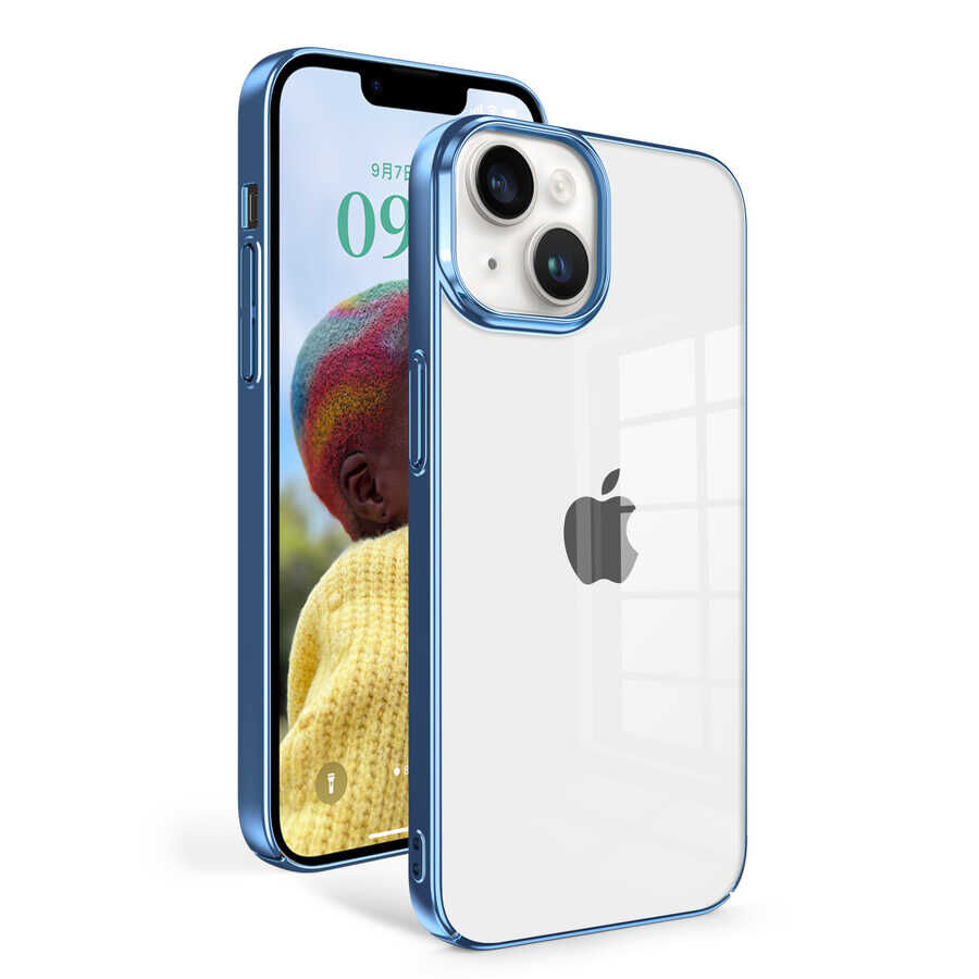 iPhone 14 Kılıf Sun Kapak Mavi Açık