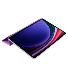 Samsung Galaxy Tab S9 FE Smart Cover Standlı 1-1 Kılıf Kırmızı