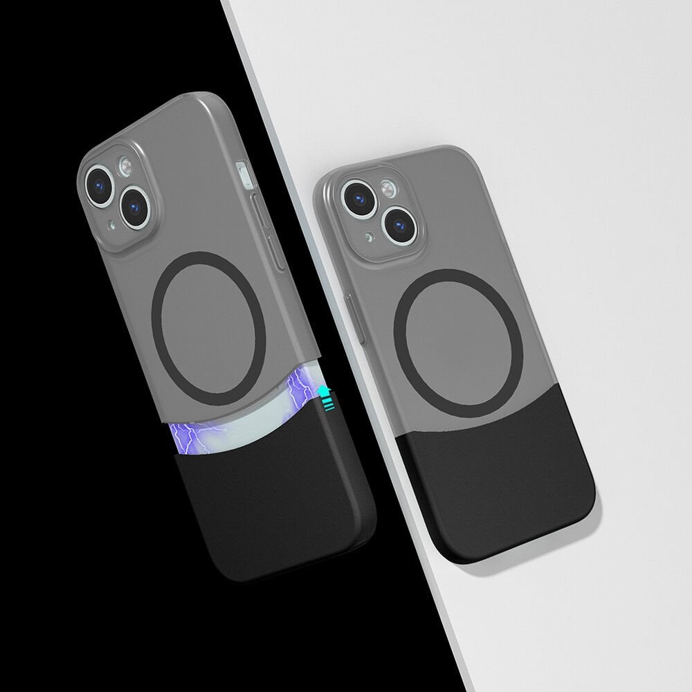 iPhone 14 Kablosuz Şarj Destekli Kılıf Mıknatıslı Duble Kapak