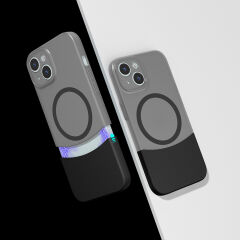 iPhone 14 Kablosuz Şarj Destekli Kılıf Mıknatıslı Duble Kapak