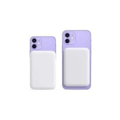 10000 Mah Batarya Kablosuz M-Safe Battery Pack Kablosuz Wireless Şarj Powerbank
