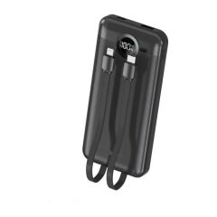 TRM-1015 10000 Mah 2 Çıkışlı 22.5W Hızlı Şarj Dijital Göstergeli Powerbank Siyah