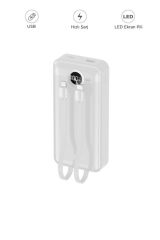 TRM-1015 10000 Mah 2 Çıkışlı 22.5W Hızlı Şarj Dijital Göstergeli Powerbank Siyah