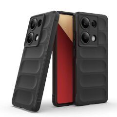 Xiaomi Redmi Note 13 Pro 4G Kılıf Esnek TPU Oyuklu Arka Yüzey Tasarımlı Etnik Silikon Kapak