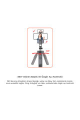 Tripod Çok Amaçlı 1.6M Kumandali Kamera Telefon Tutucu C17 Siyah